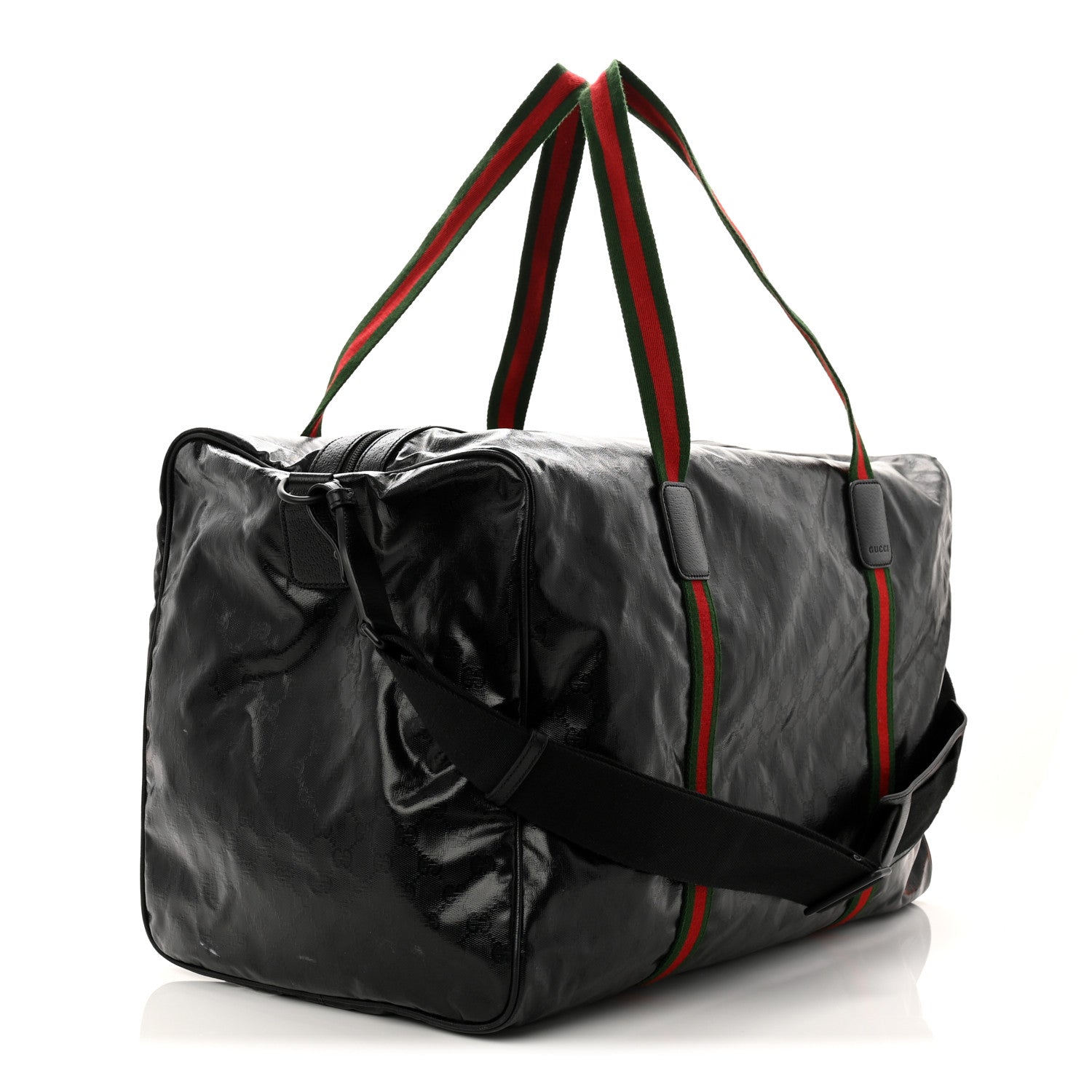Crystal Monogram Web Large Duffle Bag Black