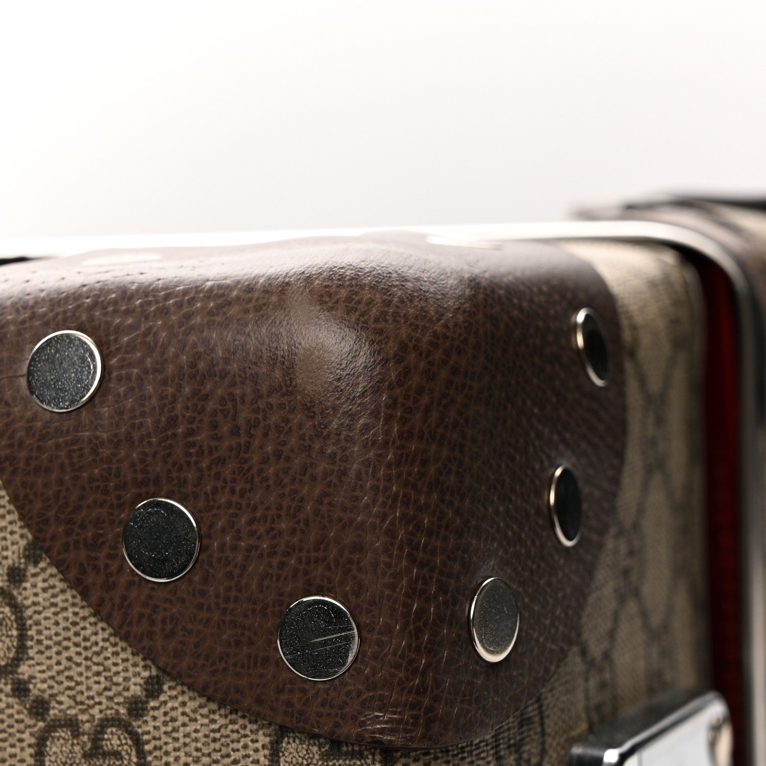 Supreme Monogram Medium Globe-Trotter Suitcase Brown