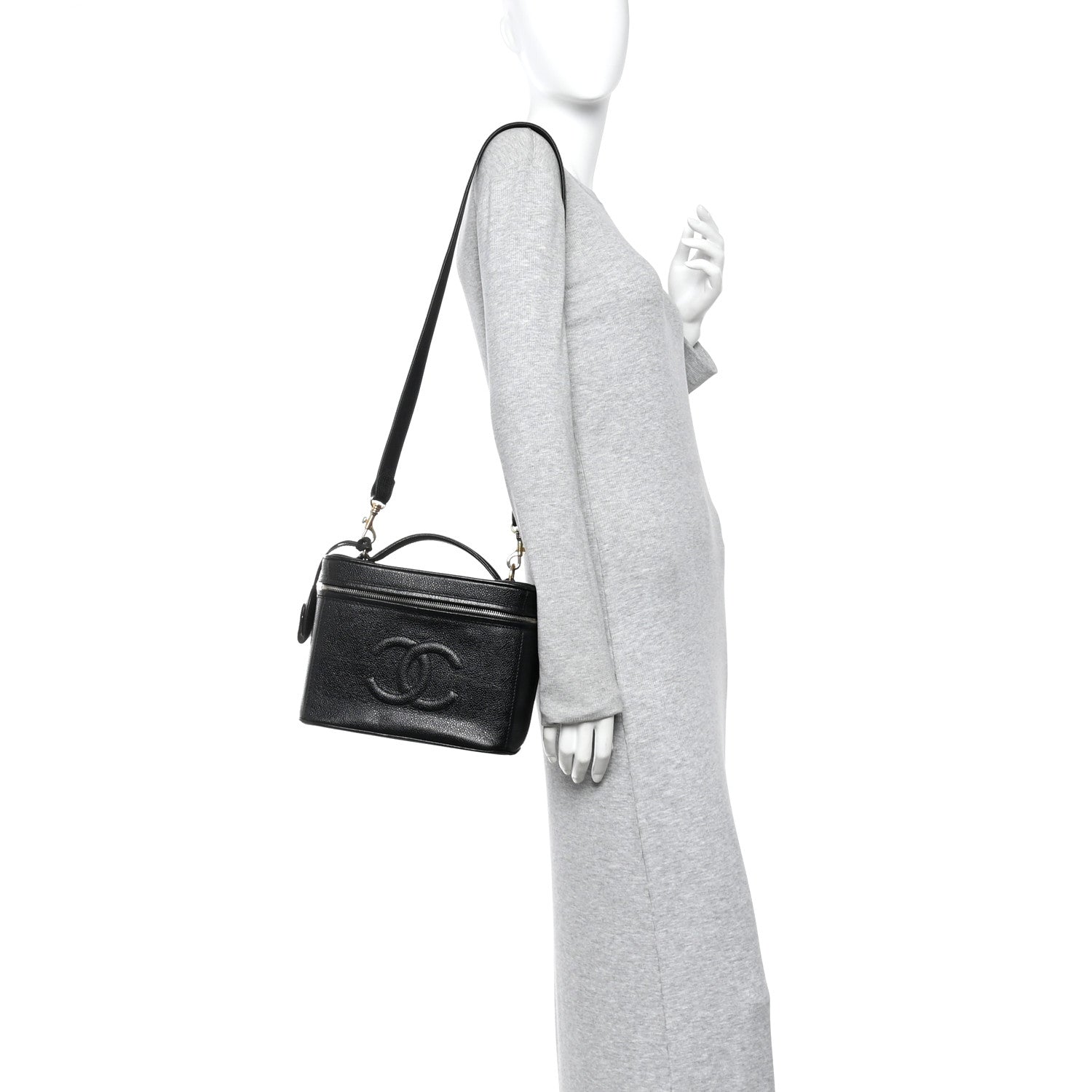 CAVIAR CC VANITY TRAIN CASE BLACK