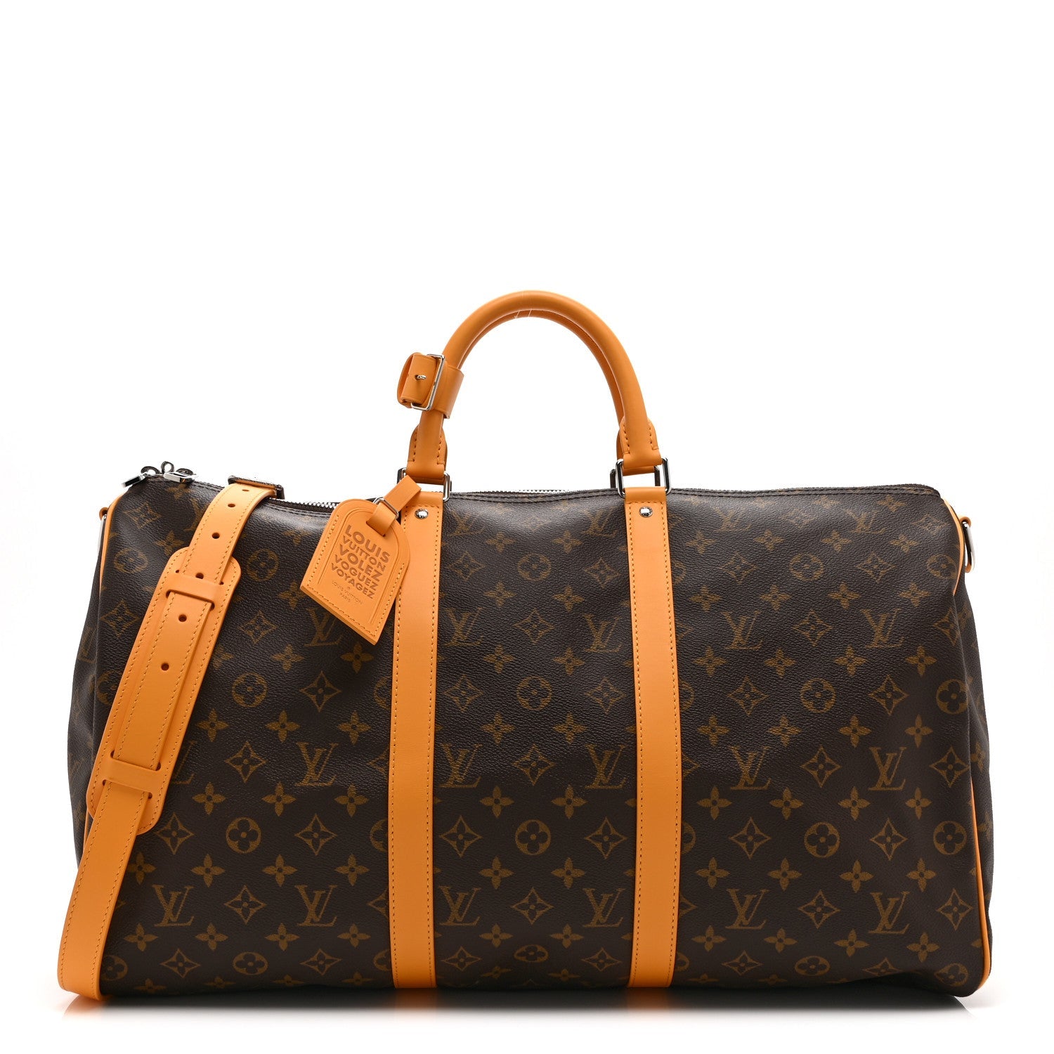 MONOGRAM MACASSAR KEEPALL BANDOULIERE 50 SAFRAN YELLOW