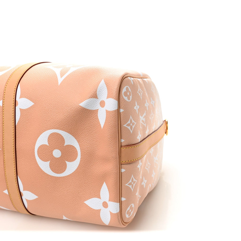 Monogram Giant By The Pool Keepall Bandouliere 45 Brume