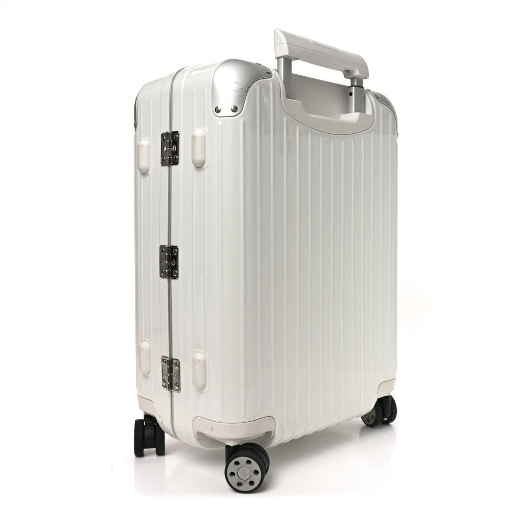 Rimowa Gloss Polycarbonate Aluminum Hybrid Cabin Gloss White