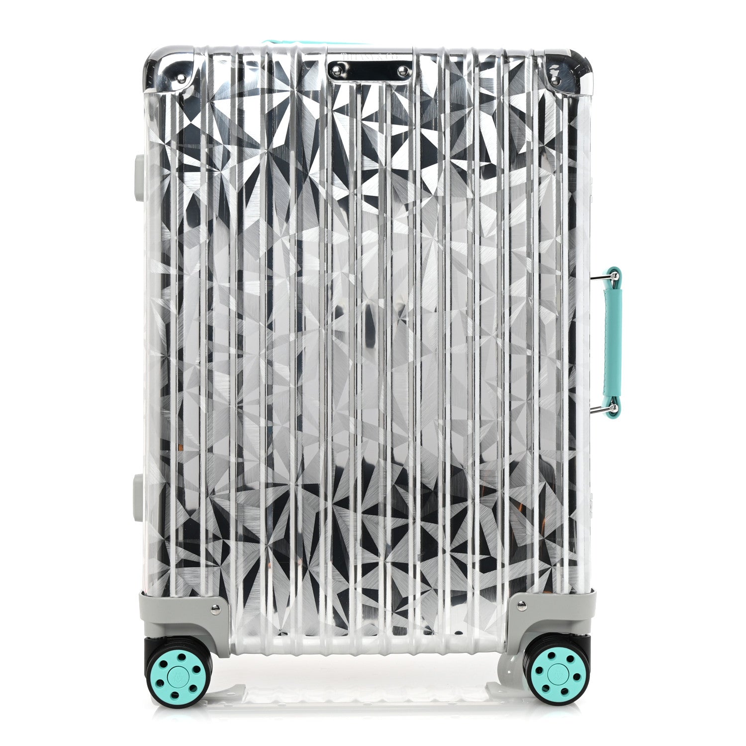 X TIFFANY Aluminum Classic Cabin Luggage Silver