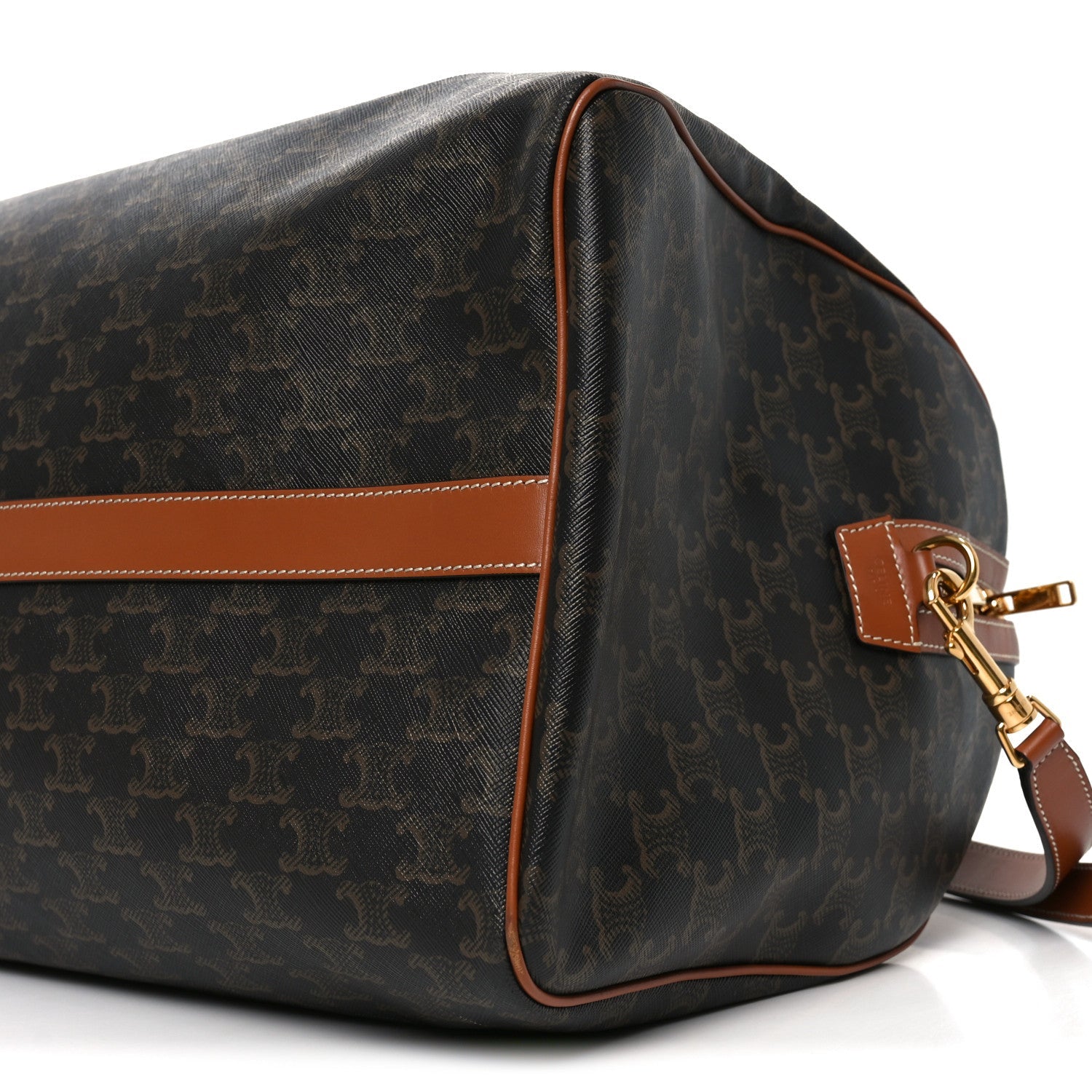 TRIOMPHE CANVAS LARGE VOYAGE DUFFLE TAN
