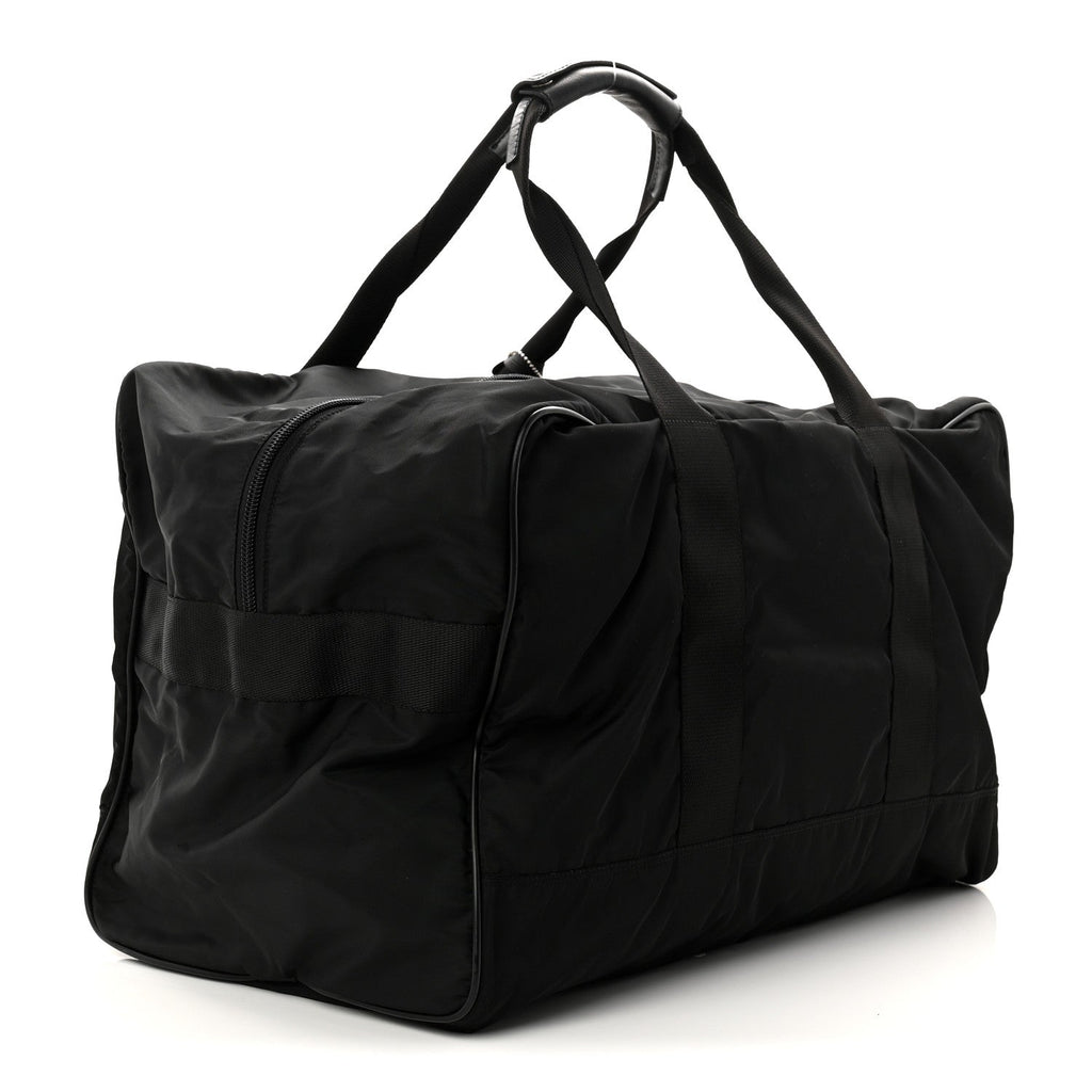 Tessuto Nylon Saffiano Carry On Travel Bag Black