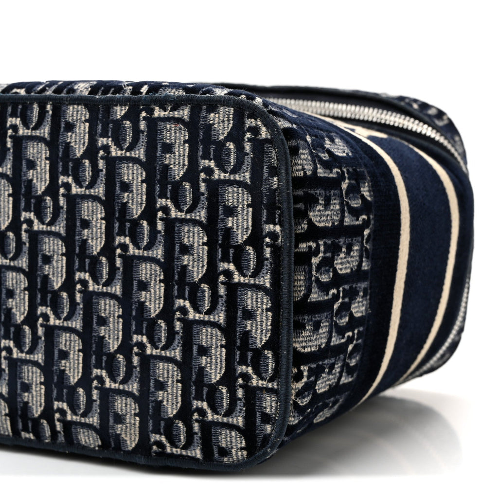Oblique Diortravel Vanity Case Blue