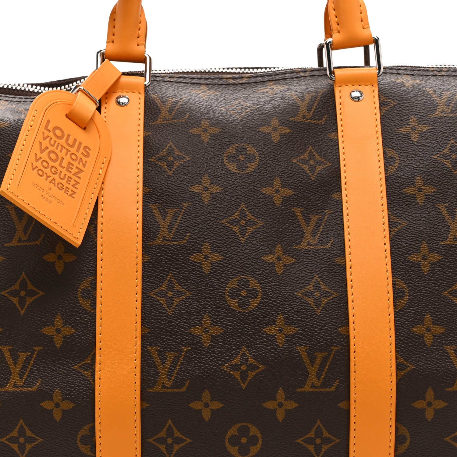 MONOGRAM MACASSAR KEEPALL BANDOULIERE 50 SAFRAN YELLOW