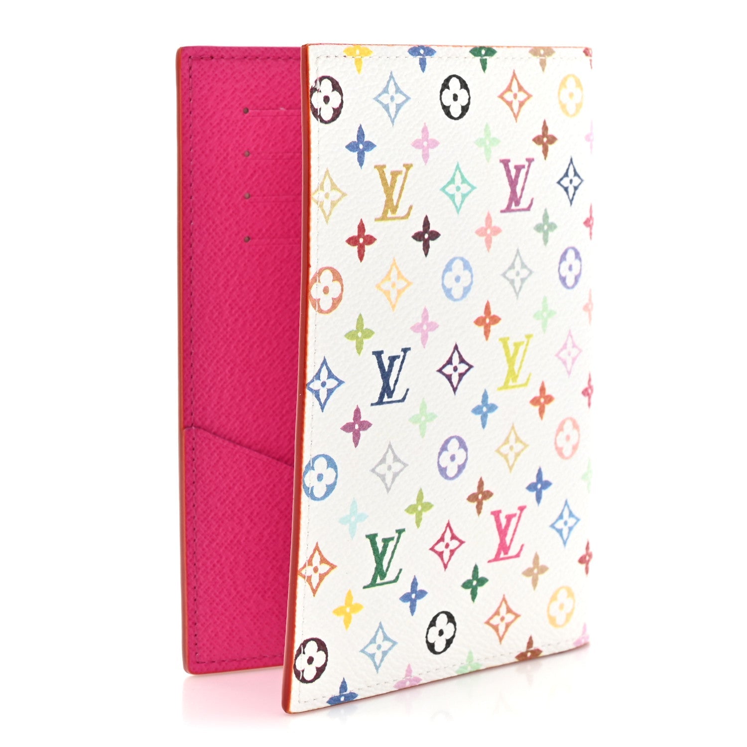 LV X TM Monogram Multicolor Passport Cover White