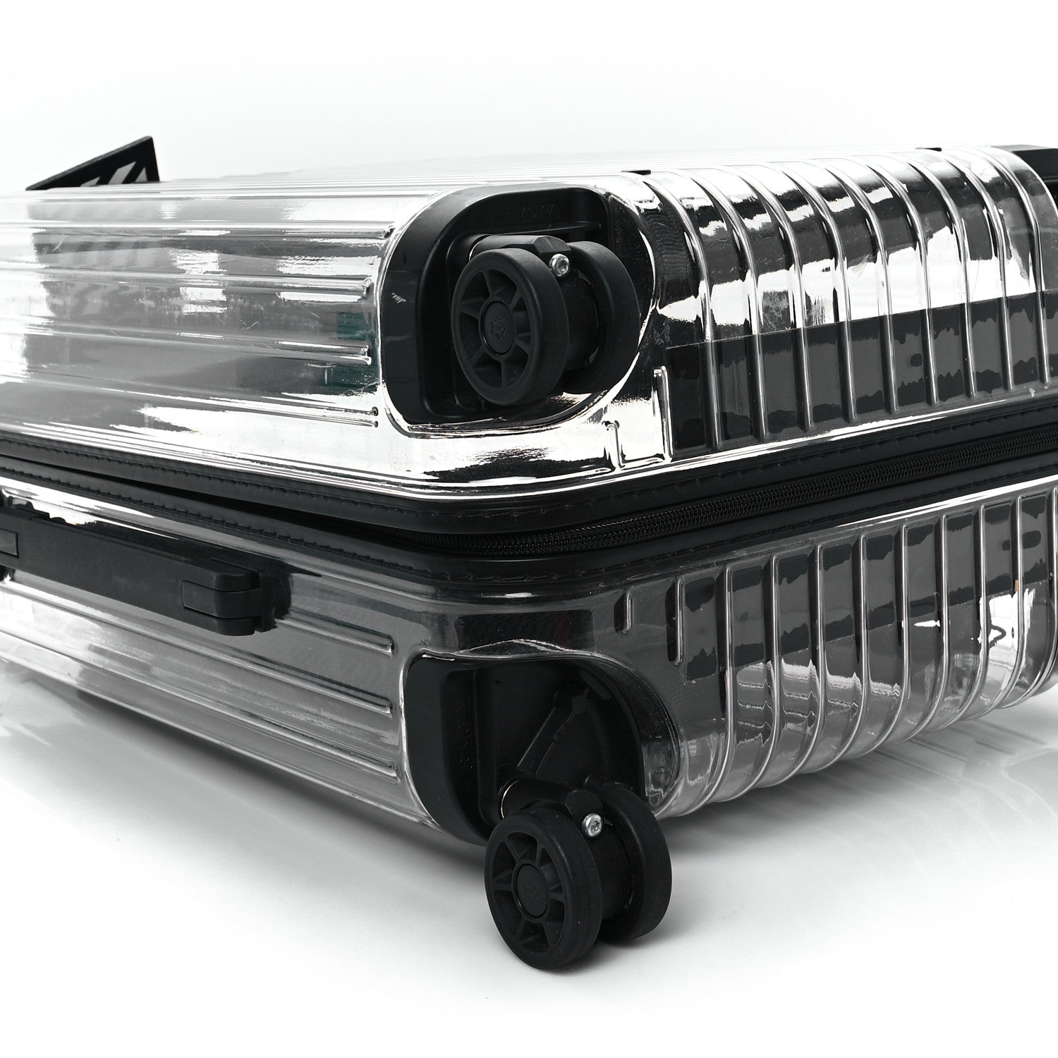X RIMOWA Polycarbonate Luggage Transparent
