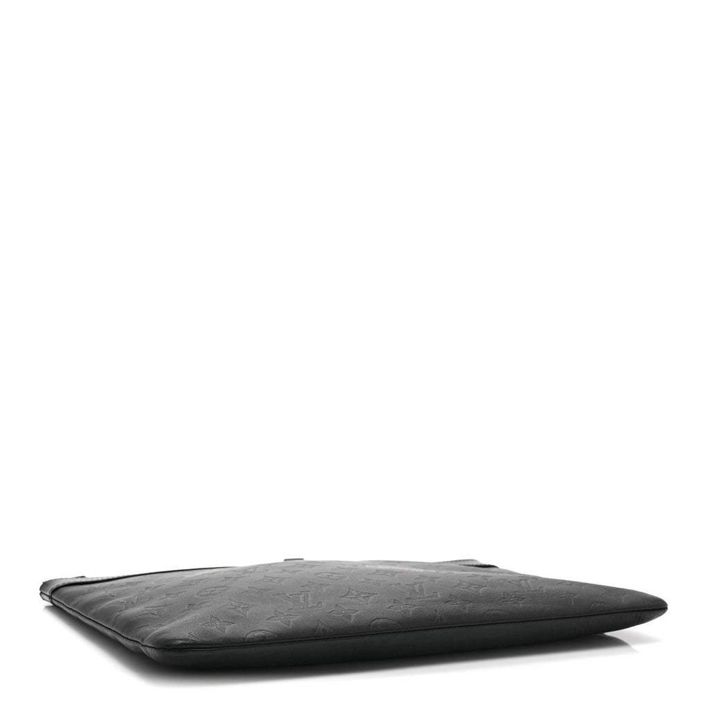 CALFSKIN MONOGRAM SHADOW DISCOVERY POCHETTE BLACK