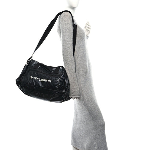 NYLON NUXX RIPSTOP DUFFLE BLACK WHITE