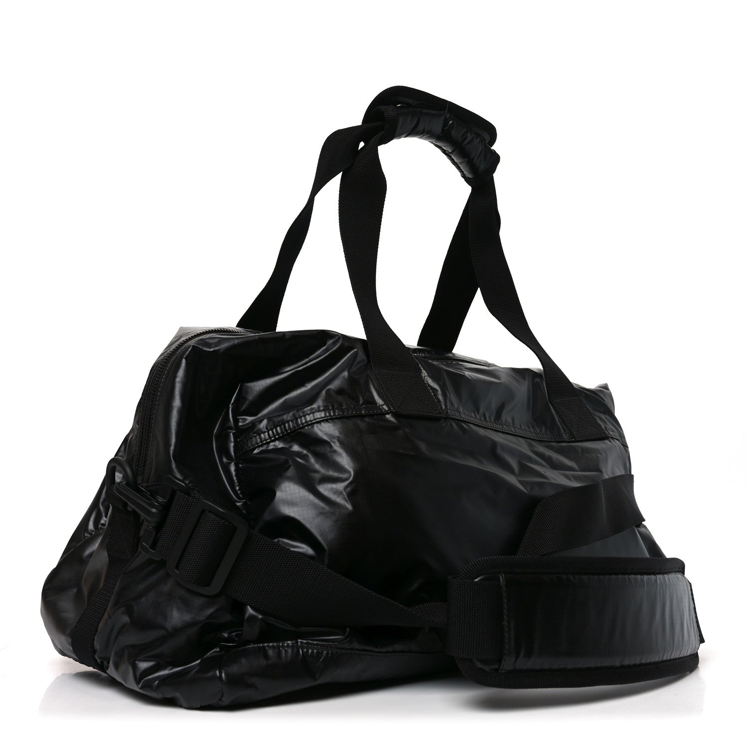 NYLON NUXX RIPSTOP DUFFLE BLACK WHITE