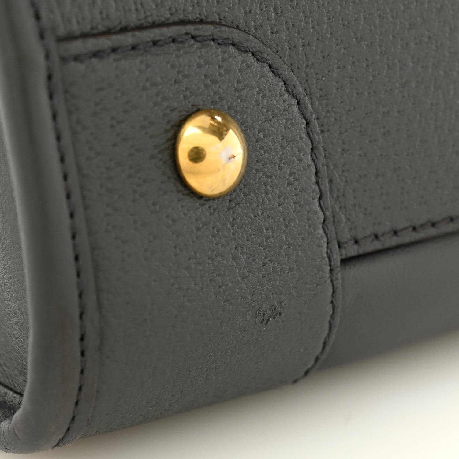 Koi Calfskin XL Bauletto Duffle Top Handle Bag Grey