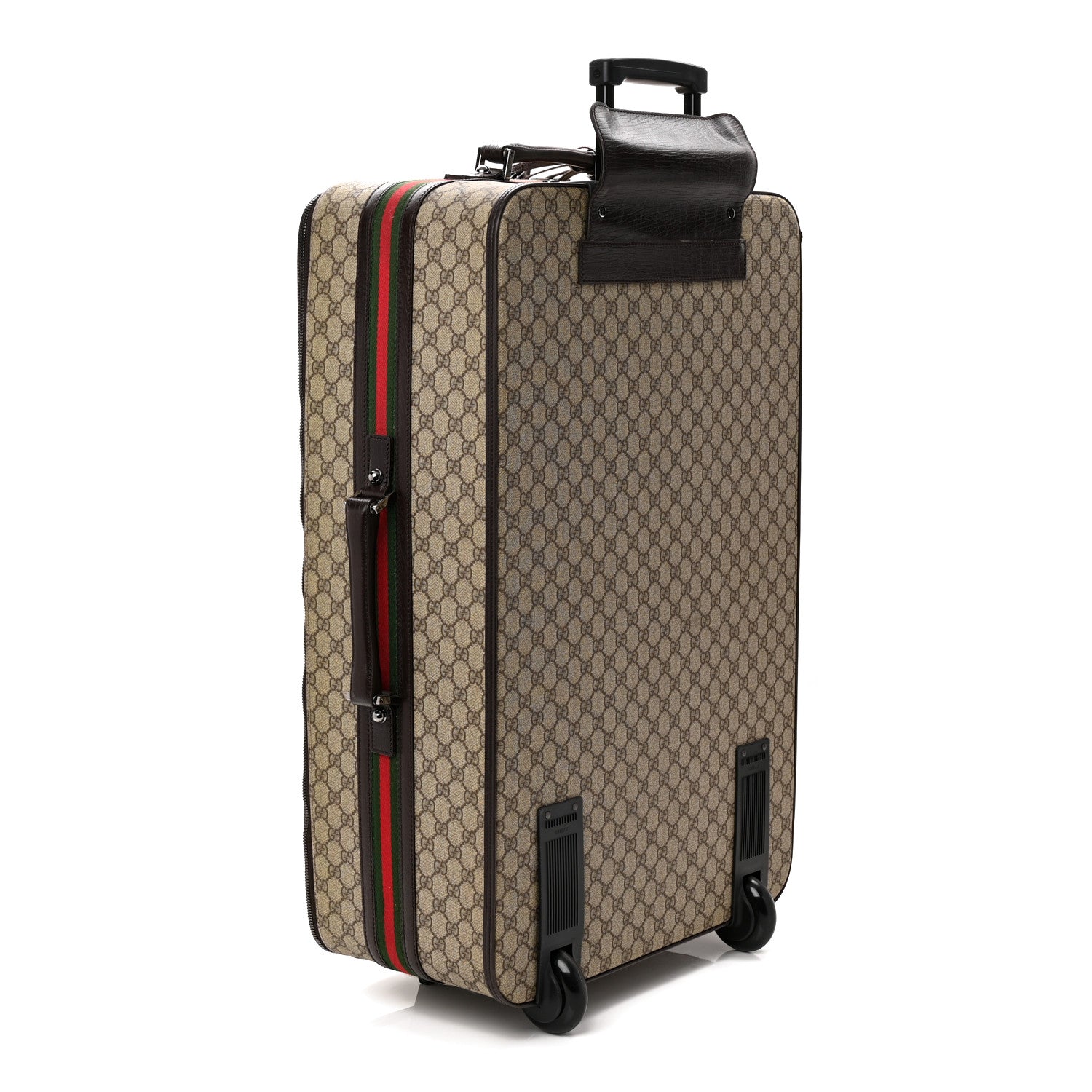 GG Plus Monogram Large Web Trolley Brown