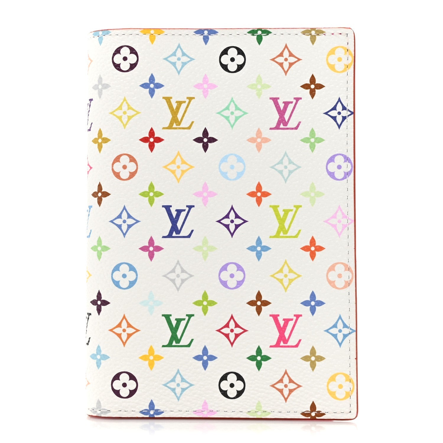 LV X TM Monogram Multicolor Passport Cover White