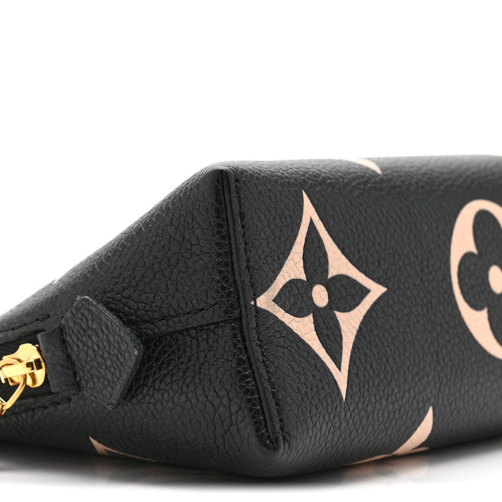EMPREINTE MONOGRAM GIANT COSMETIC POUCH BLACK BEIGE