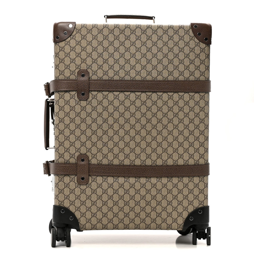 Supreme Monogram Medium Globe-Trotter Suitcase Brown
