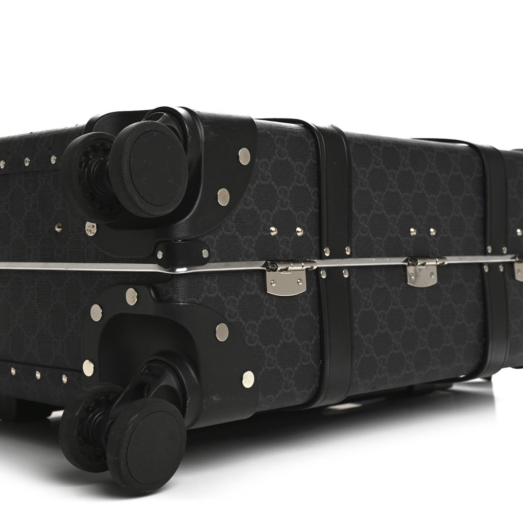 GG Supreme Monogram Globe-Trotter Carry-On Black