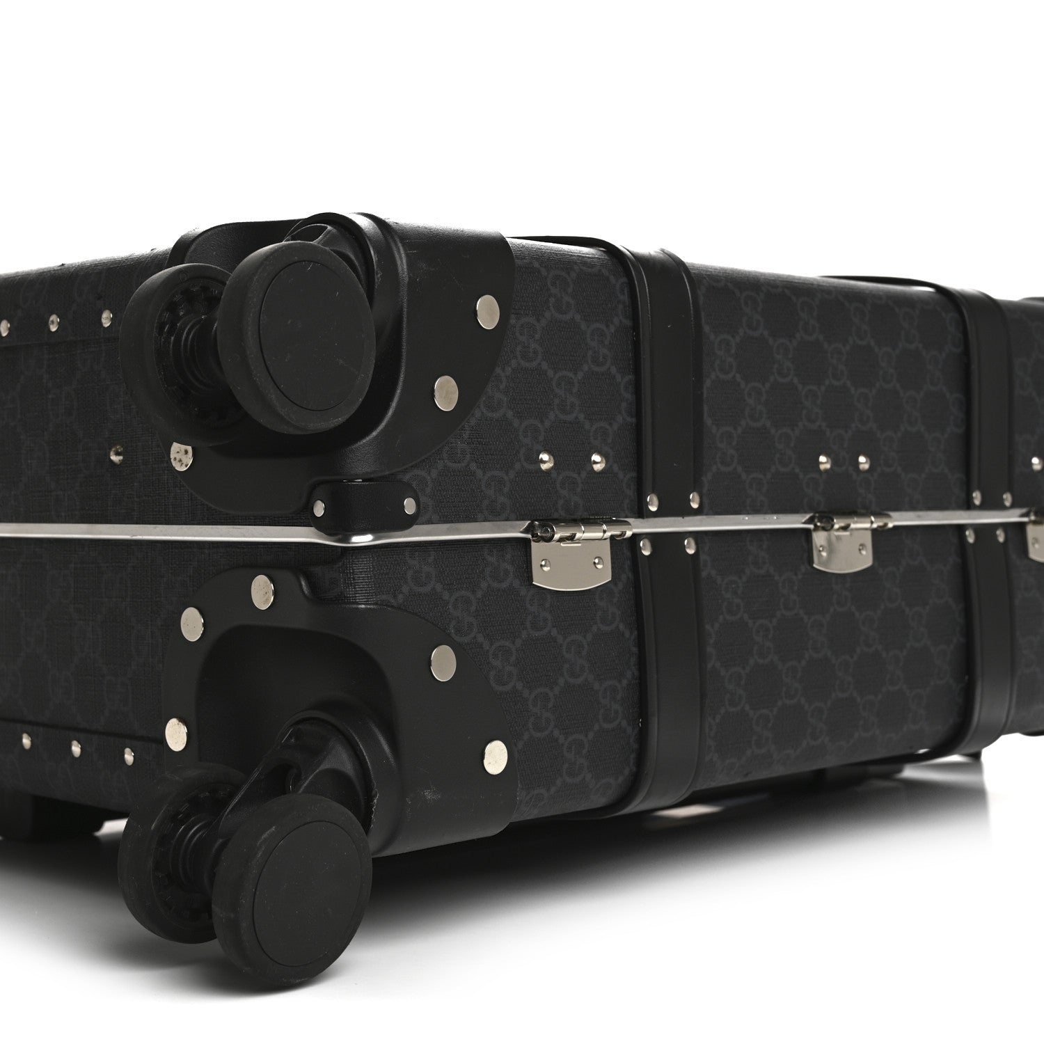 GG Supreme Monogram Globe-Trotter Carry-On Black