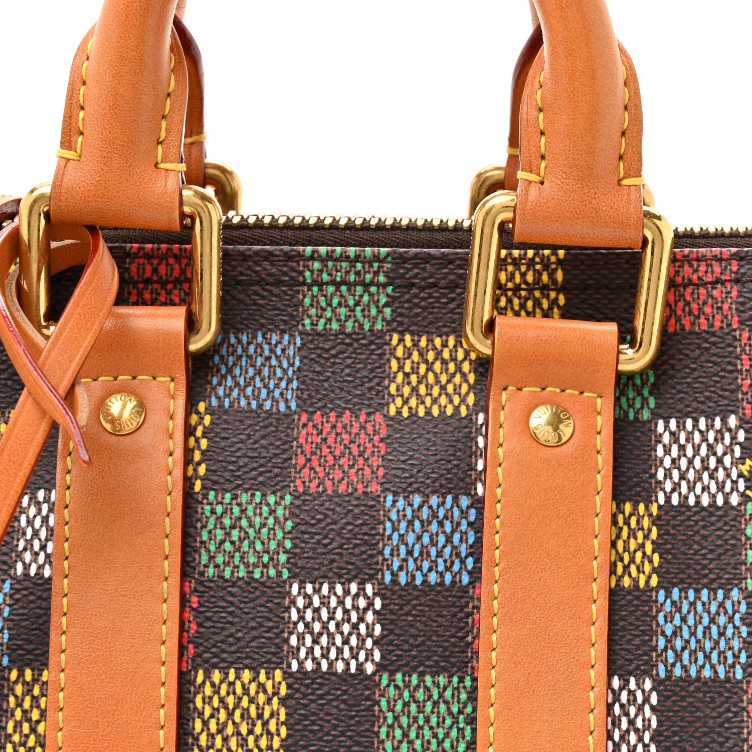 LV VERS DAMIER EBENE KEEPALL BANDOULIERE 25