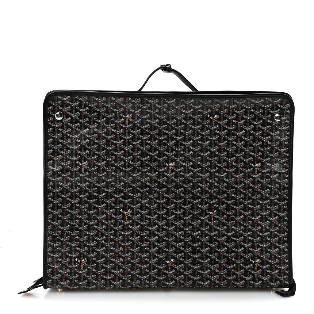 Goyardine Caravelle 50 Folding Suitcase Black