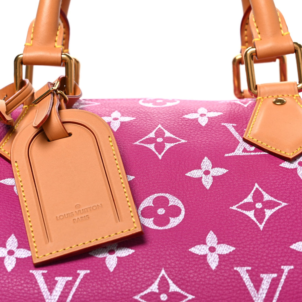 CALFSKIN MONOGRAM SPEEDY P9 BANDOULIERE 40 AGATE