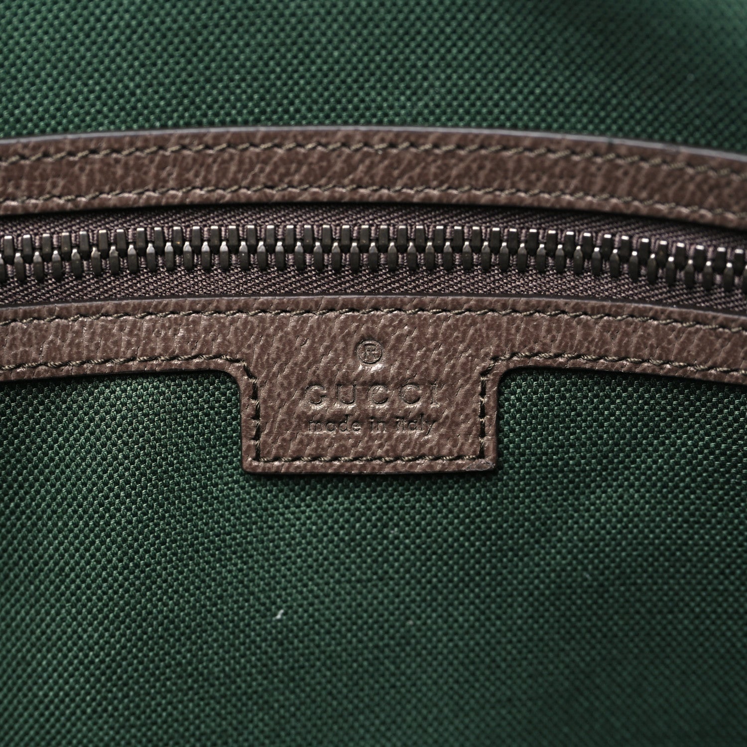 GG Supreme Monogram Textured Dollar Calfskin Web Medium Savoy Duffle Bag Beige Dark Brown
