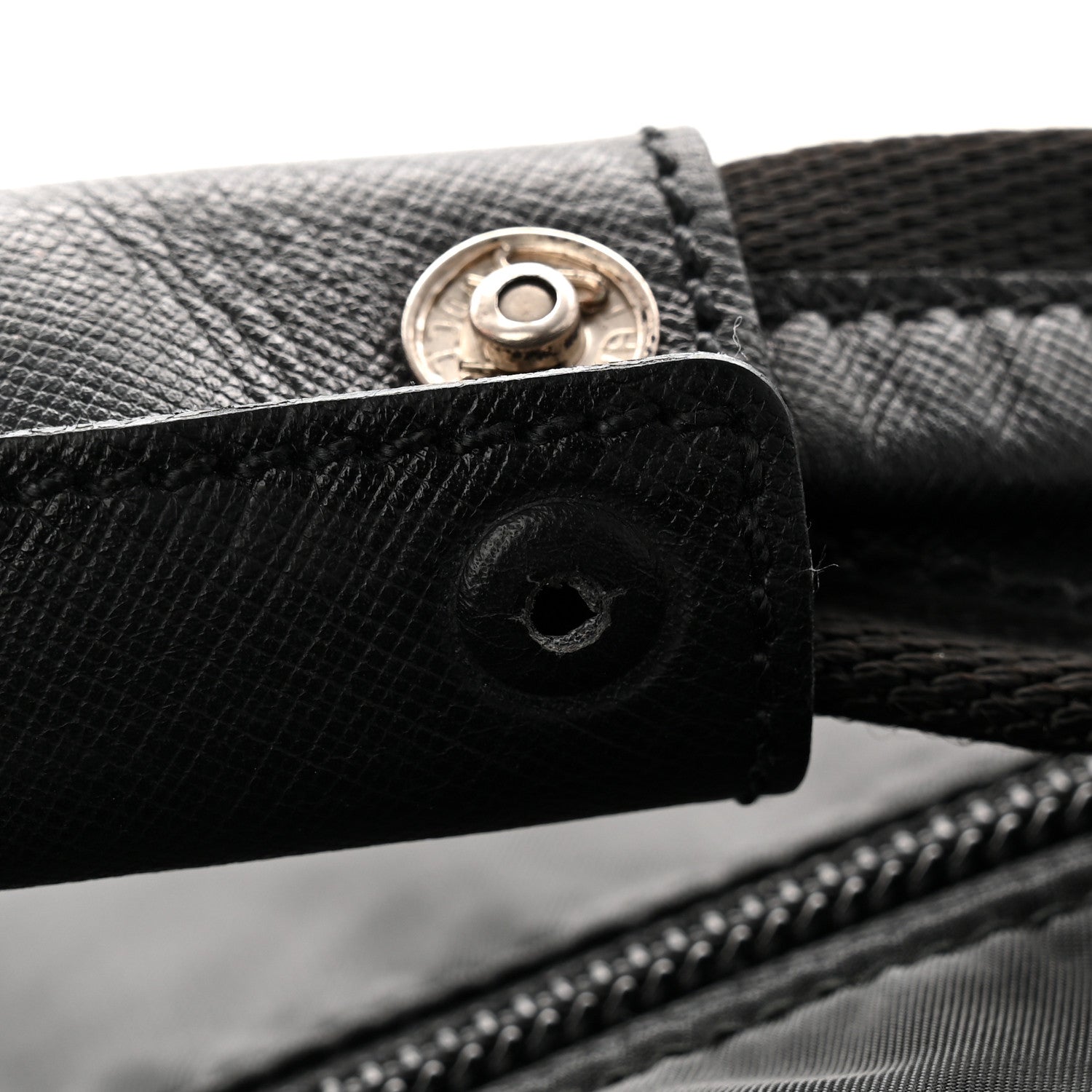 Tessuto Nylon Saffiano Carry On Travel Bag Black