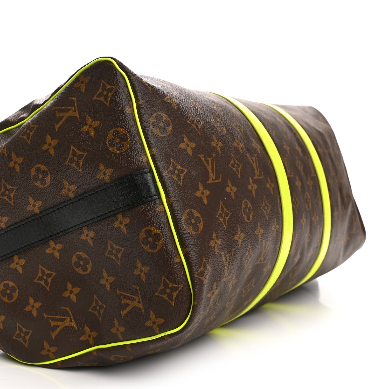 MONOGRAM MACASSAR KEEPALL BANDOULIERE 50 FLORESCENT YELLOW