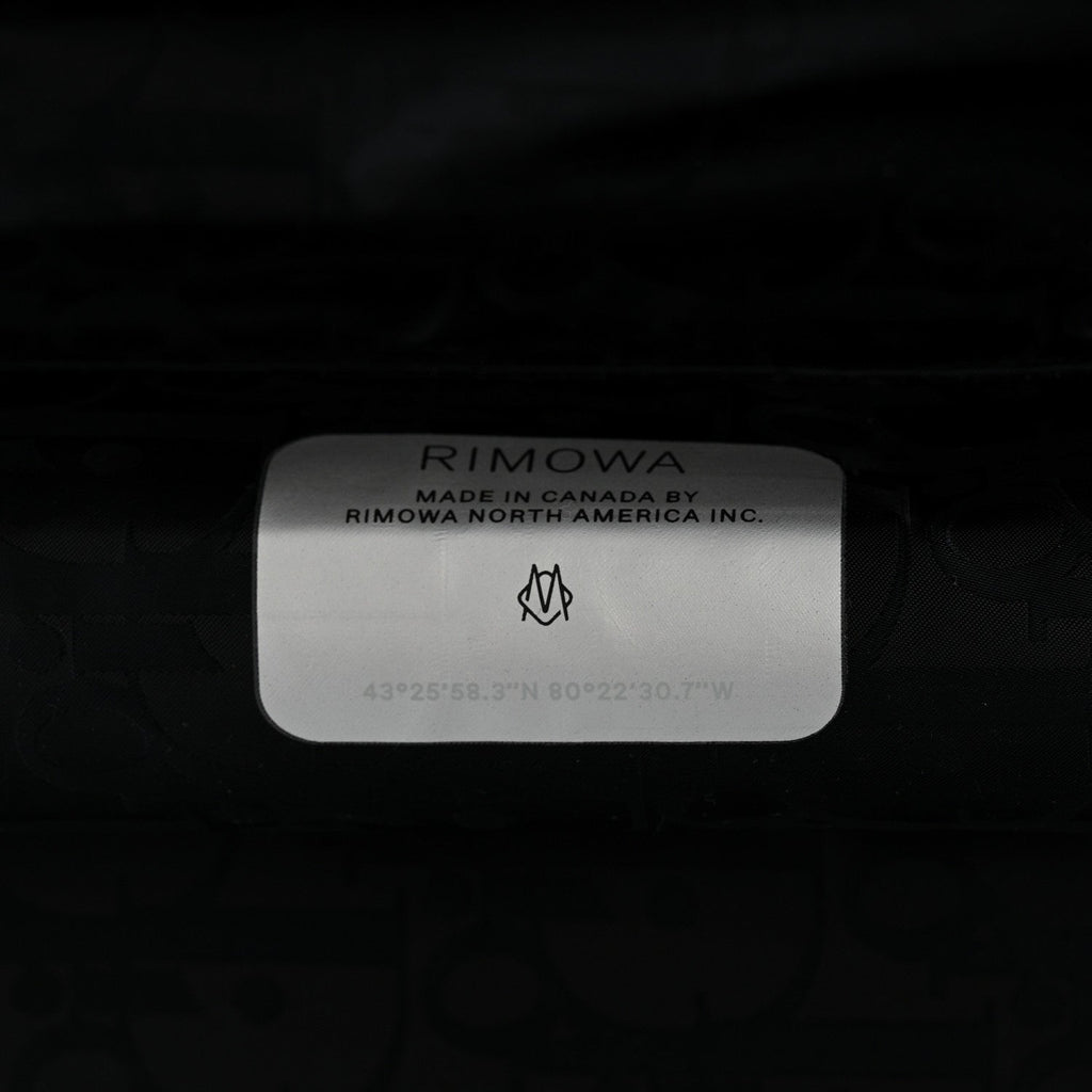 X RIMOWA Aluminum Gradient Original Cabin Luggage Black