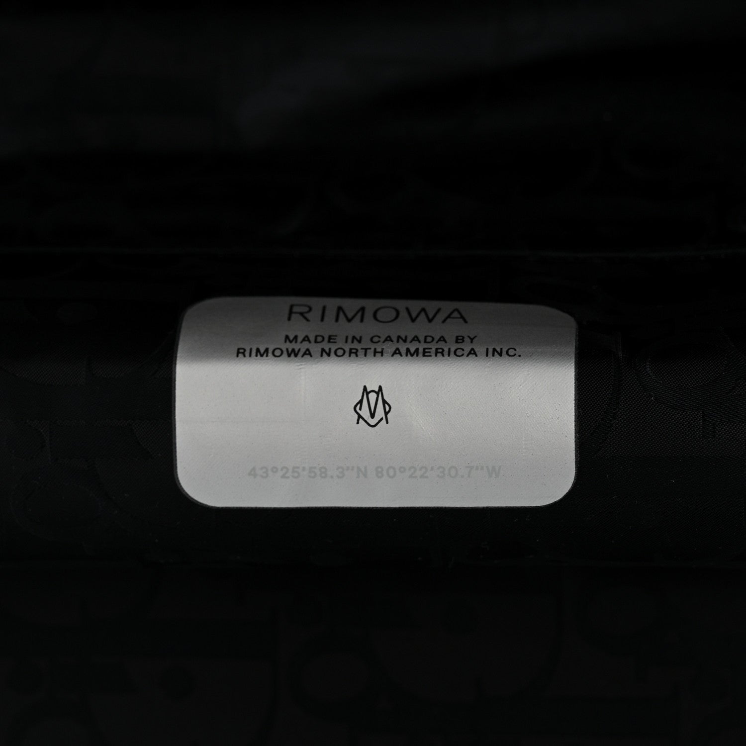 X RIMOWA Aluminum Gradient Original Cabin Luggage Black