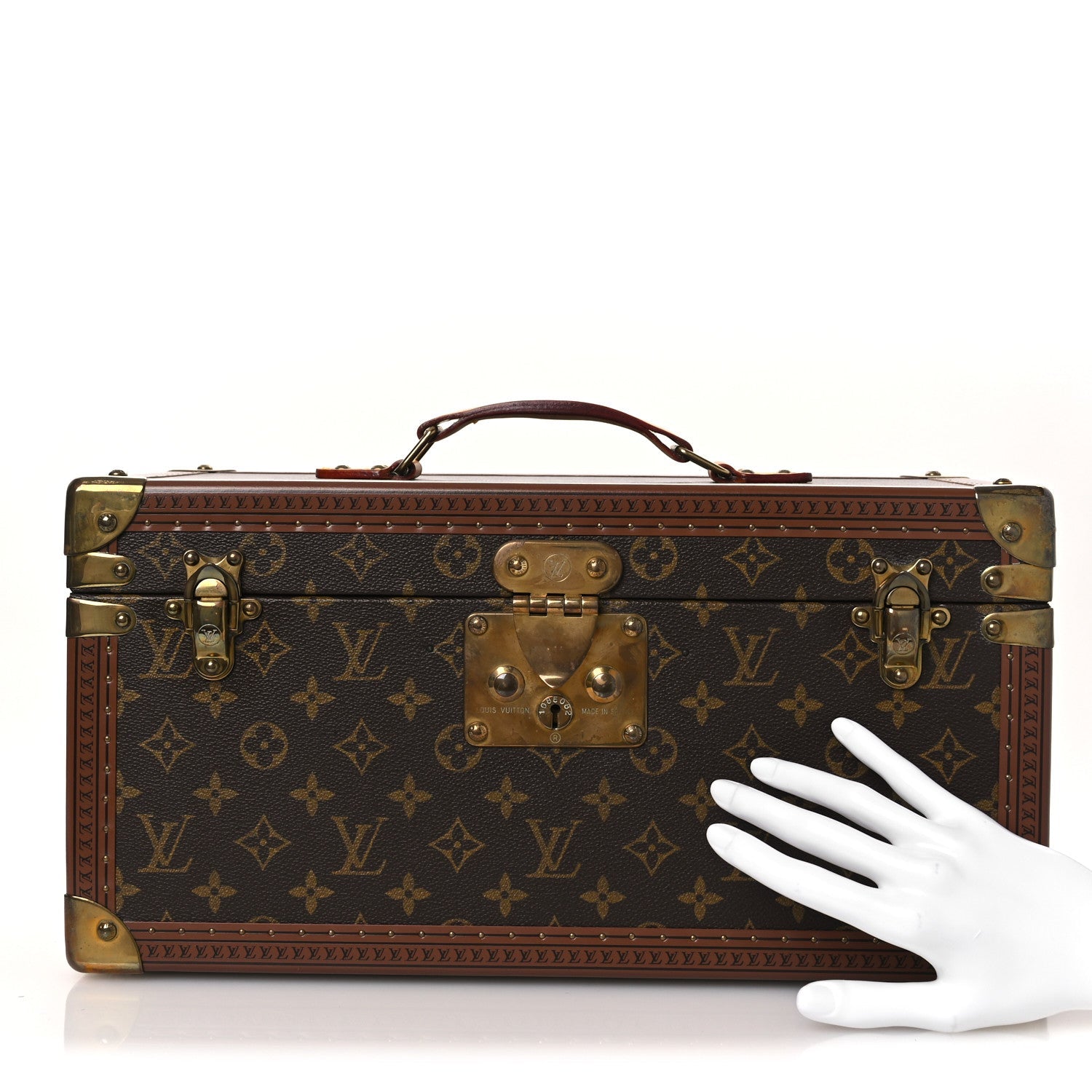 MONOGRAM BOITE BOUTEILLES ET GLACE BEAUTY TRAIN CASE