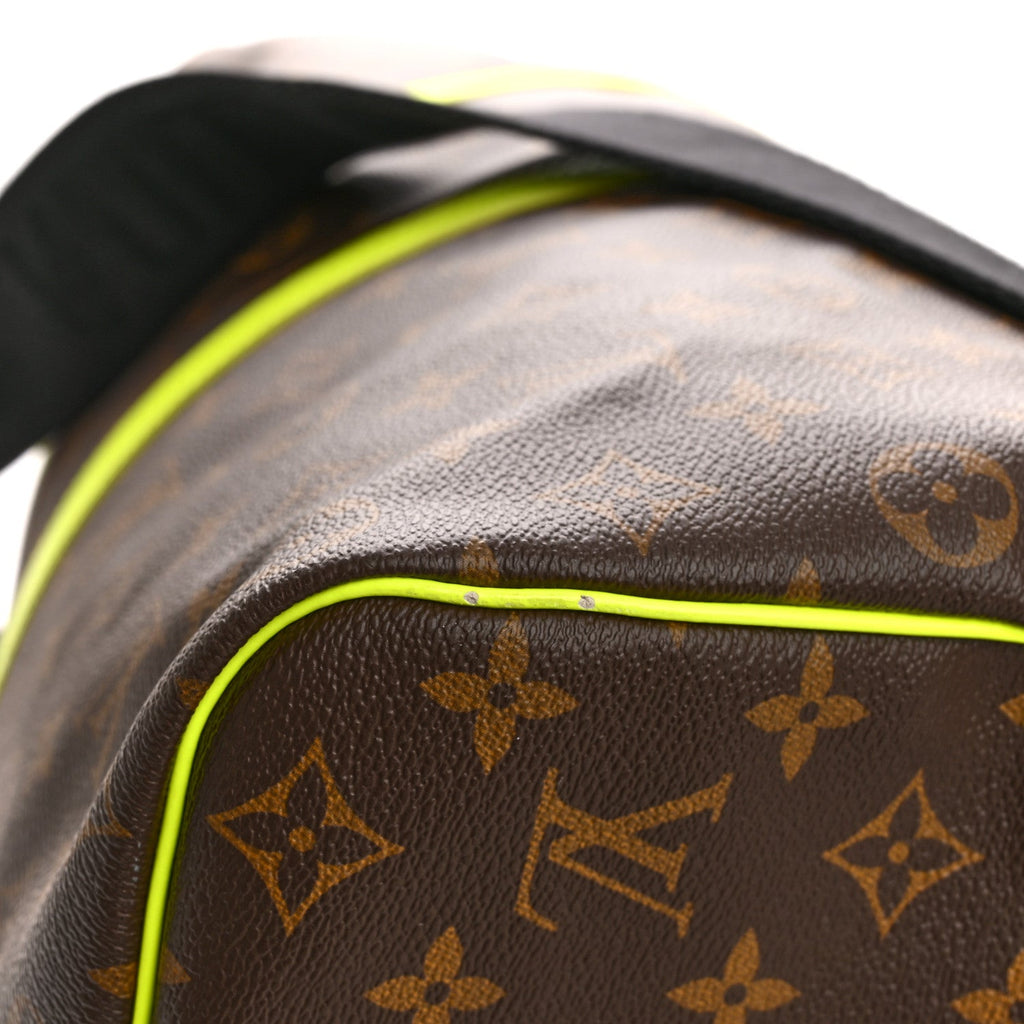 MONOGRAM MACASSAR KEEPALL BANDOULIERE 50 FLORESCENT YELLOW