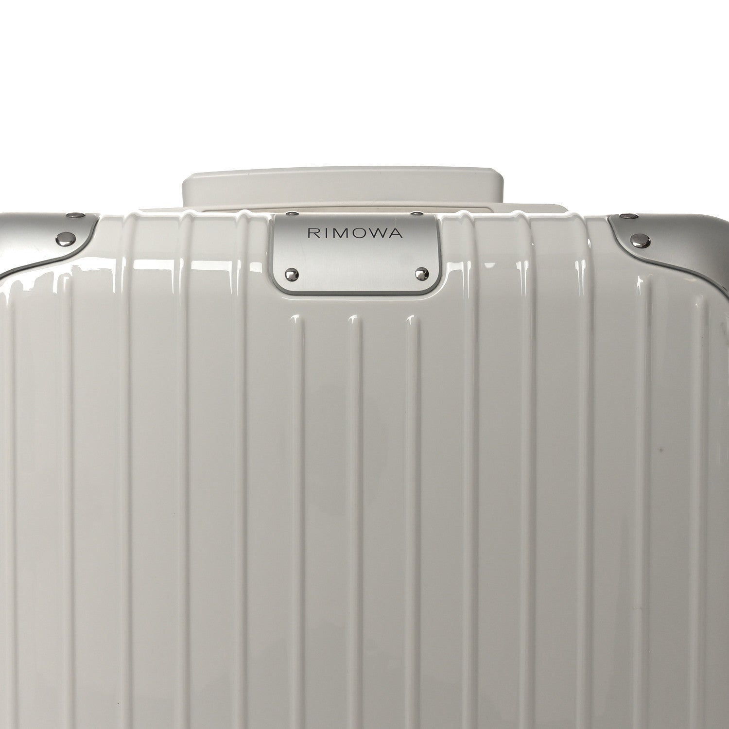 Rimowa Gloss Polycarbonate Aluminum Hybrid Cabin Gloss White
