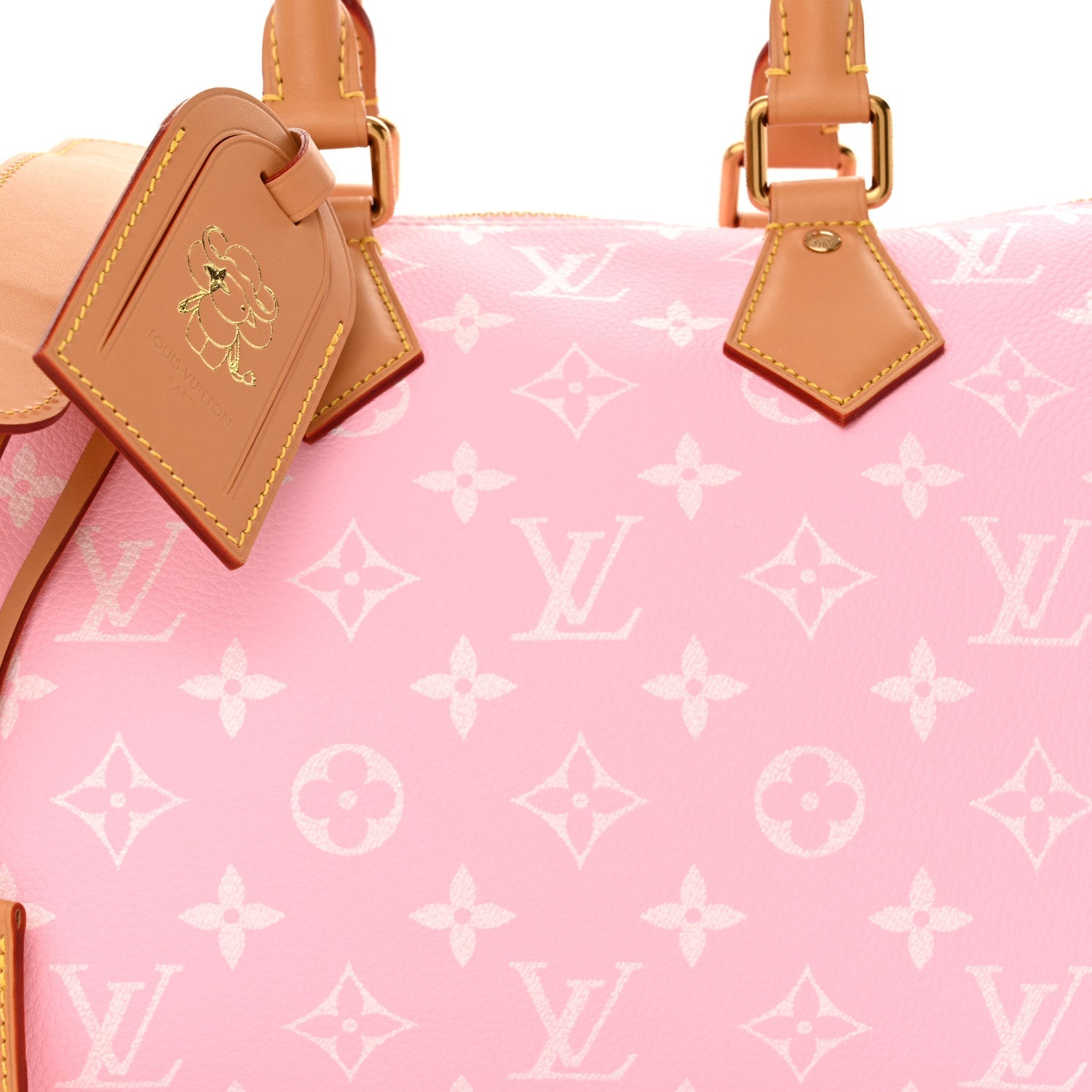 Calfskin Monogram Speedy P9 Bandouliere 30 Candy