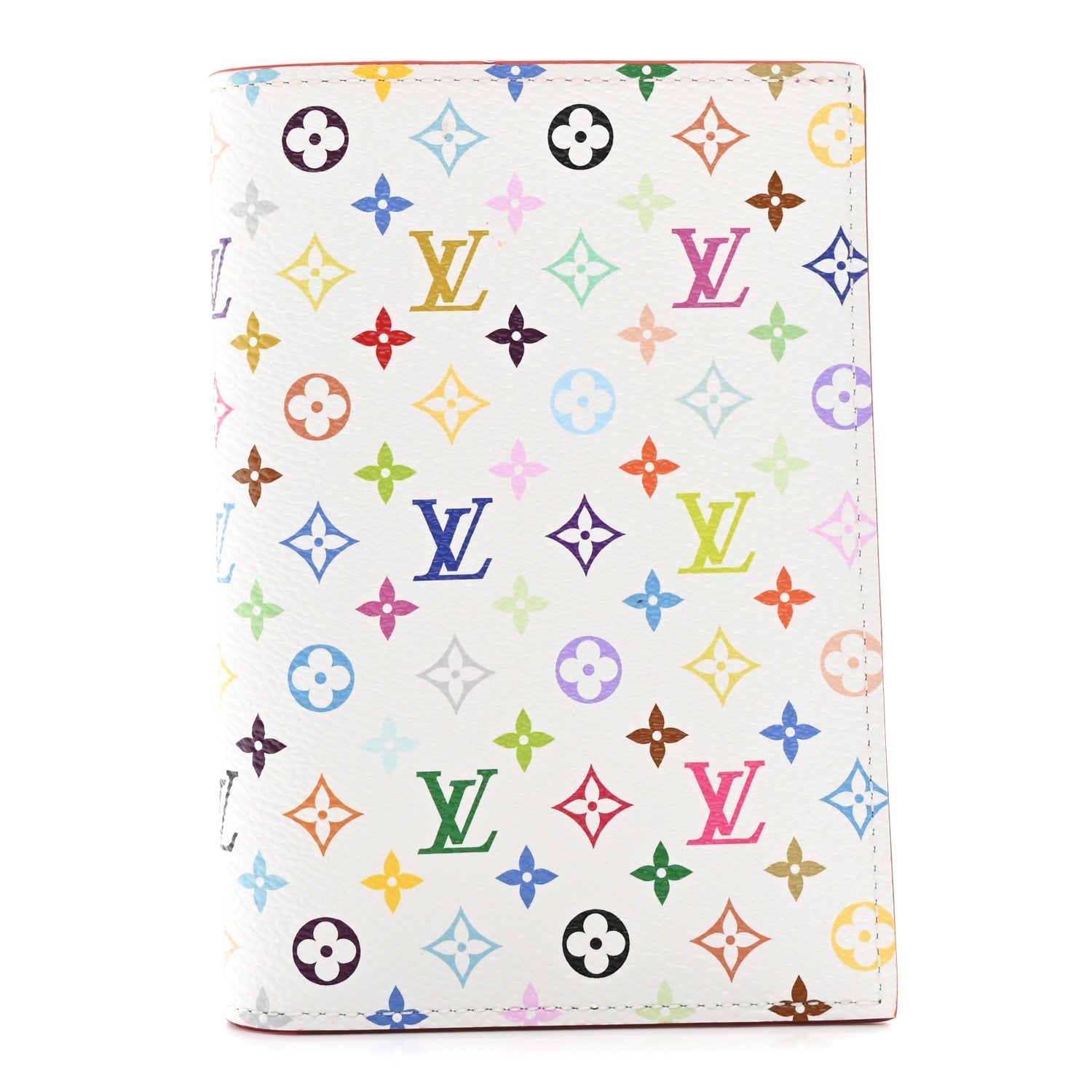 LV X TM Monogram Multicolor Passport Cover White