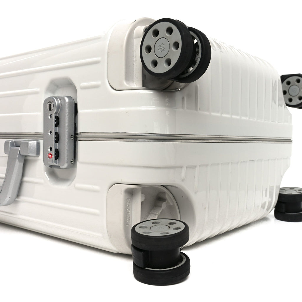 Rimowa Gloss Polycarbonate Aluminum Hybrid Cabin Gloss White