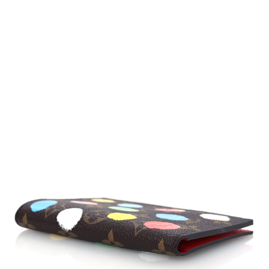 LV X YK Monogram Dots Passport Cover Multicolor
