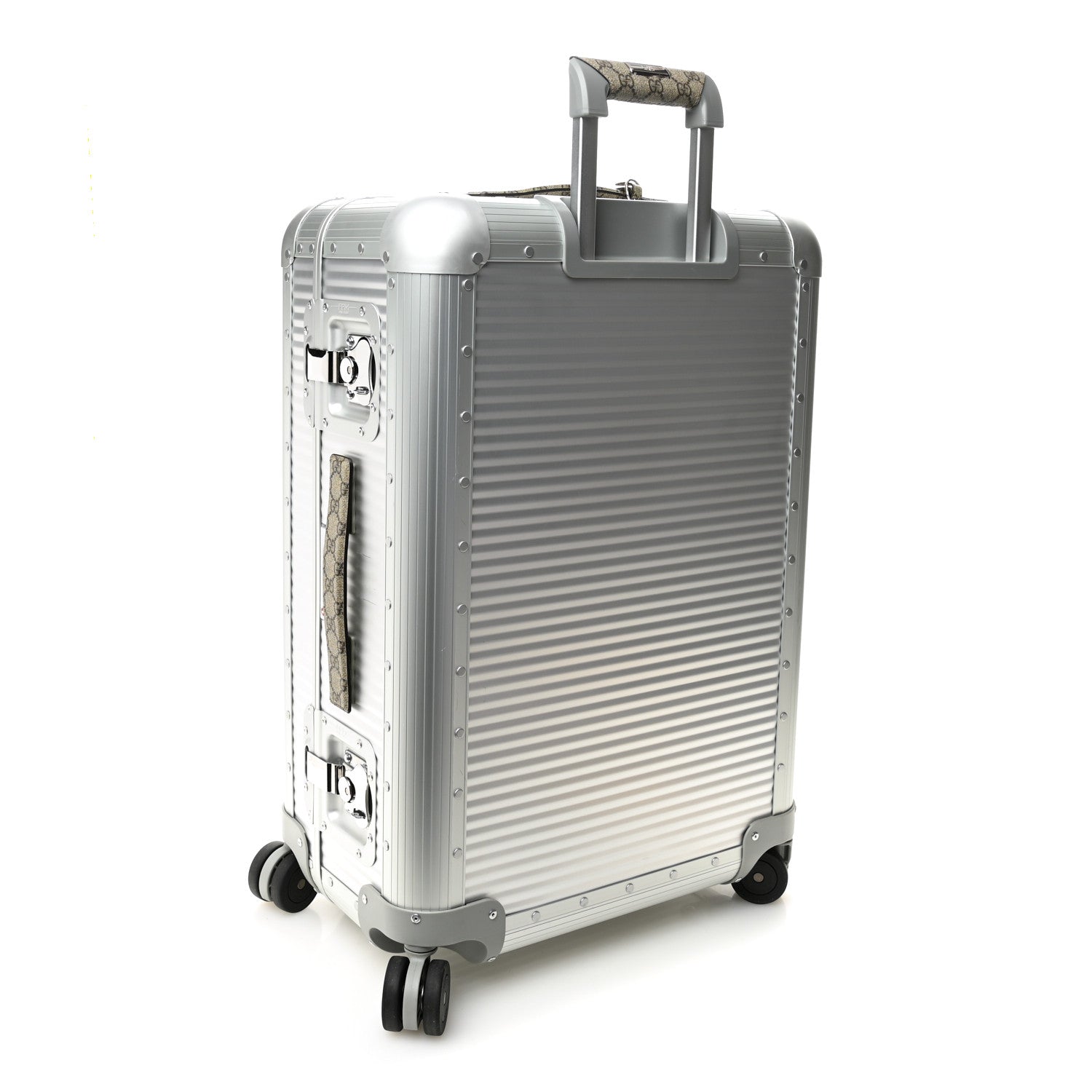 Gucci Aluminum Web Medium Porter Cabin Plus Trolley