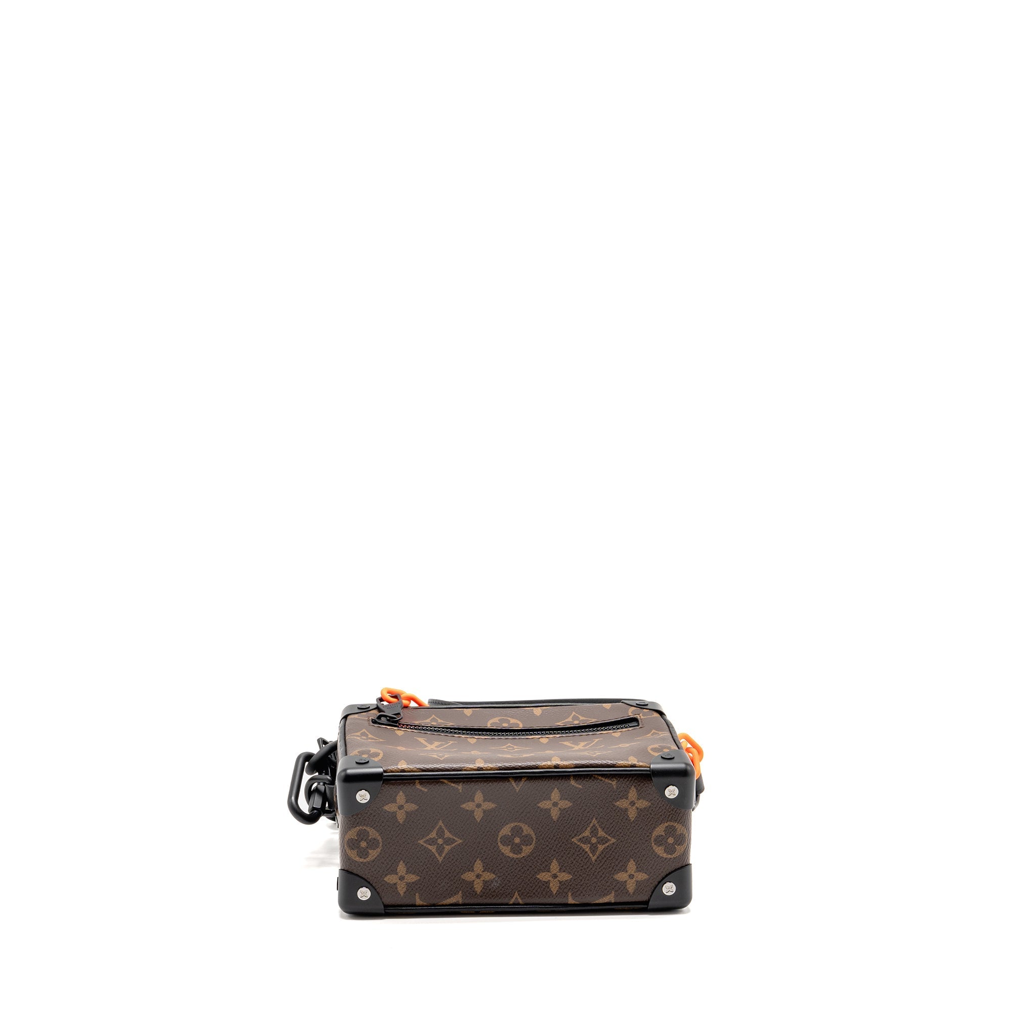 LOUIS VUITTON MINI SOFT TRUNK MONOGRAM CANVAS MARA-BLACK/ORANGE HARDWARE