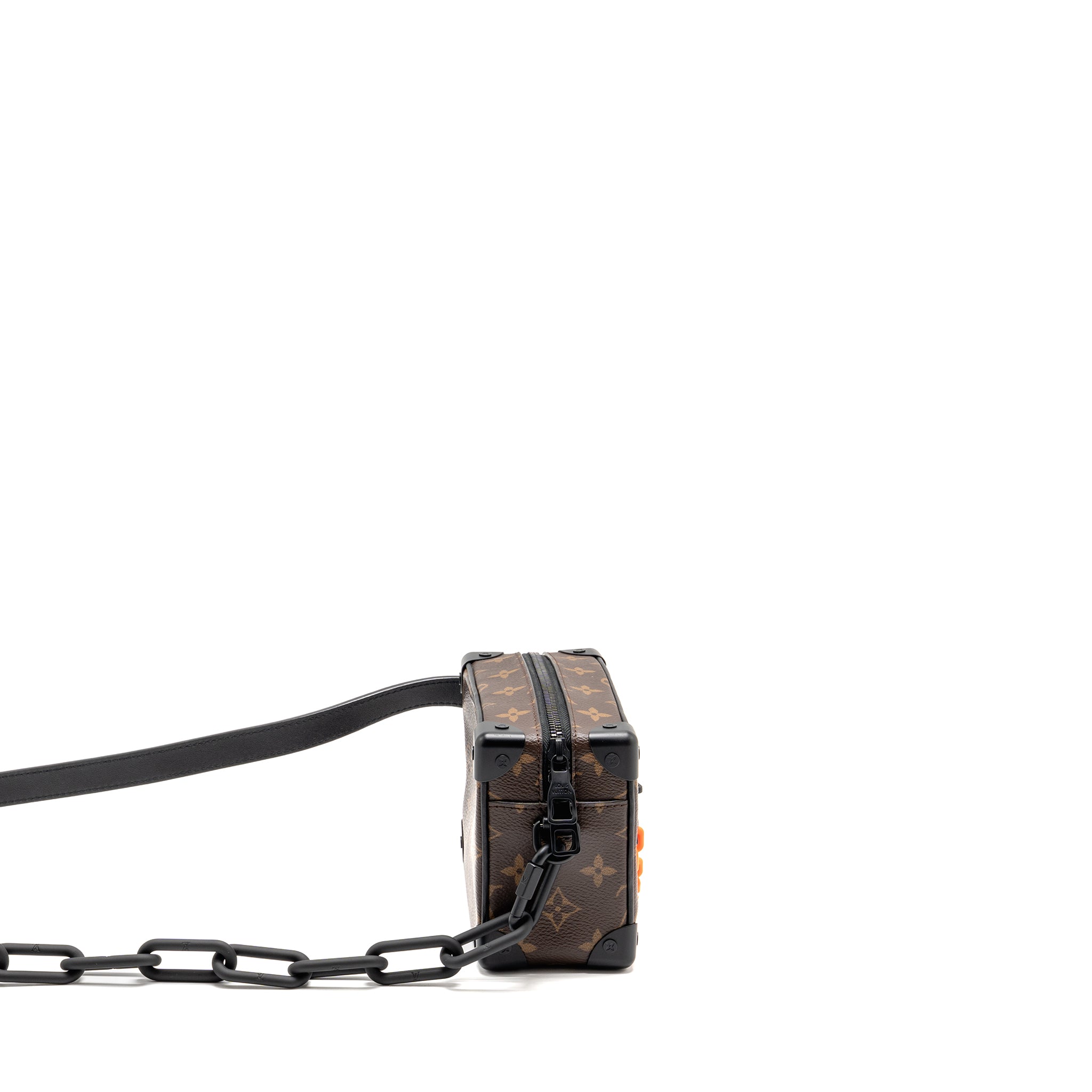 LOUIS VUITTON MINI SOFT TRUNK MONOGRAM CANVAS MARA-BLACK/ORANGE HARDWARE
