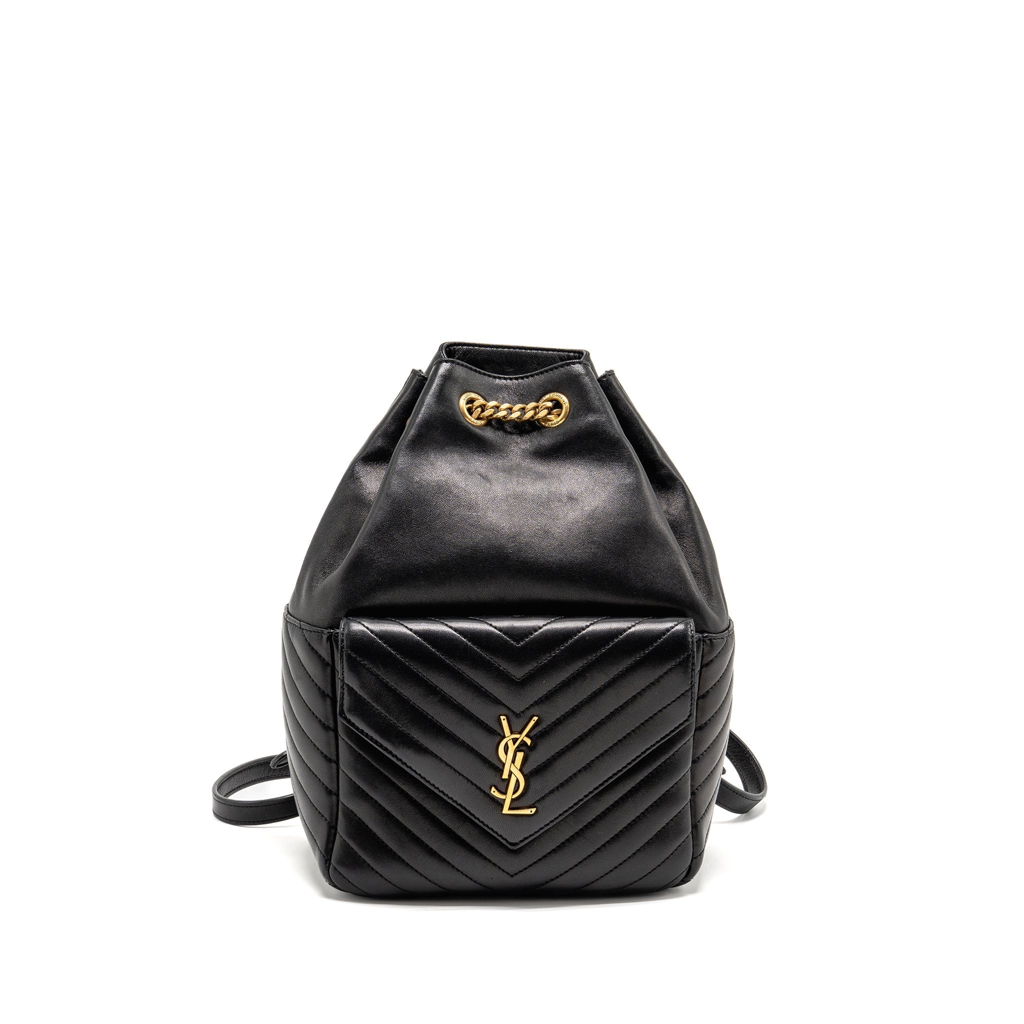 SAINT LAURENT/YSL JOE BACKPACK LAMBSKIN BLACK GHW