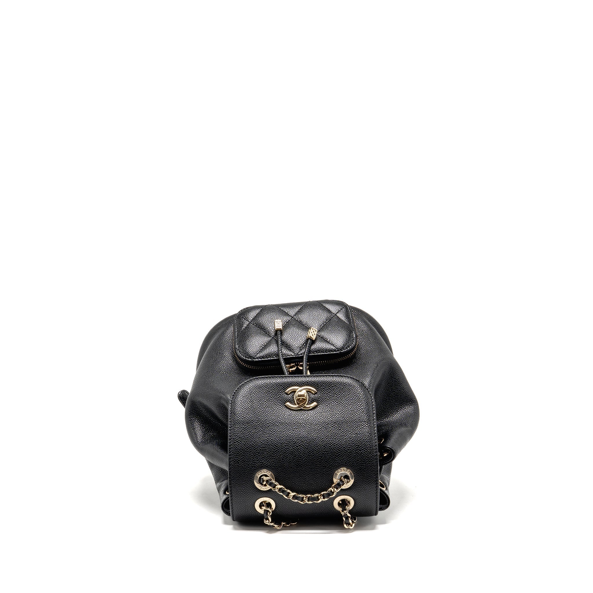 CHANEL AFFINITY BACKPACK CAVIAR BLACK LGHW (MICROCHIP)