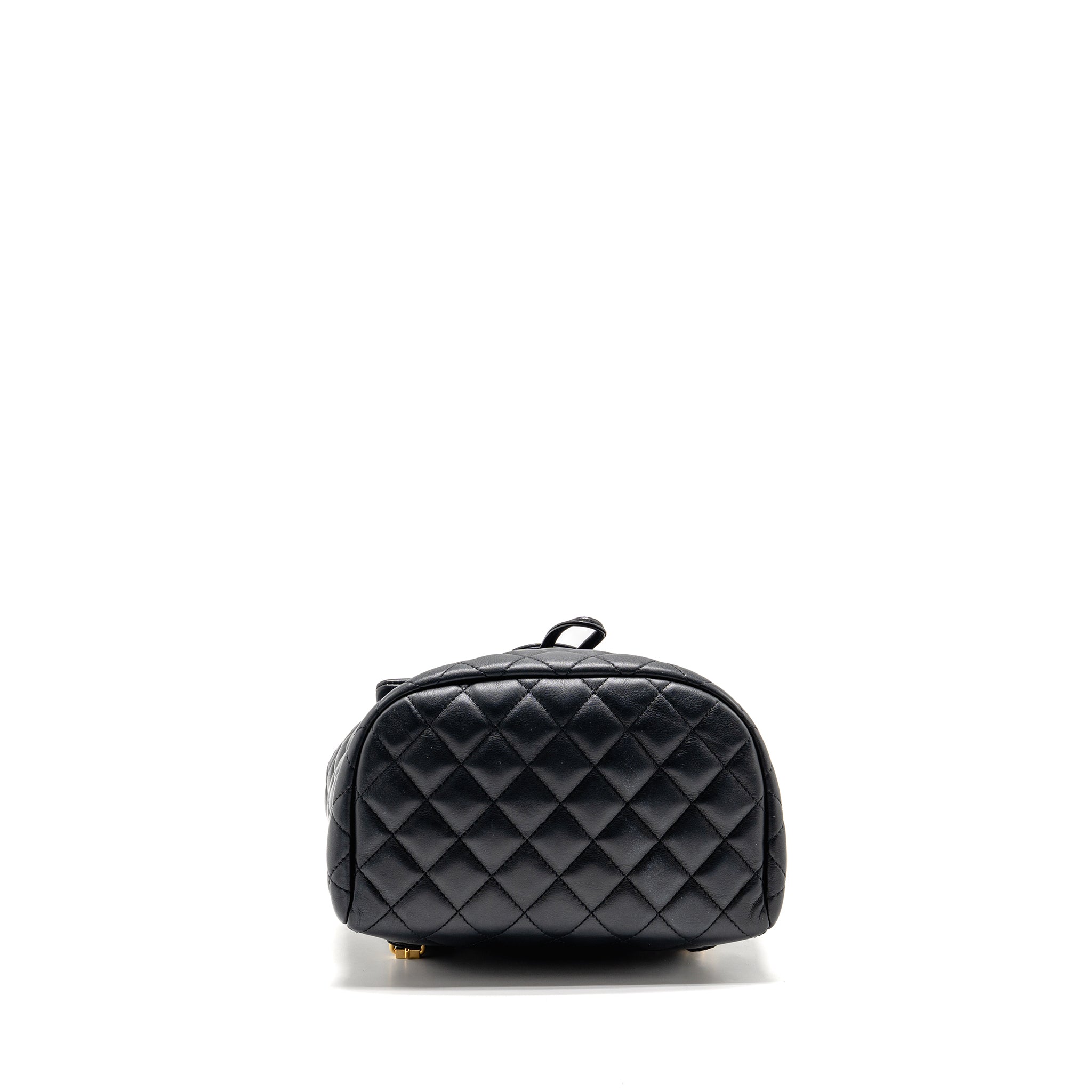 CHANEL SMALL URBAN SPIRIT QUILTED BACKPACK CALFSKIN BLACK GHW