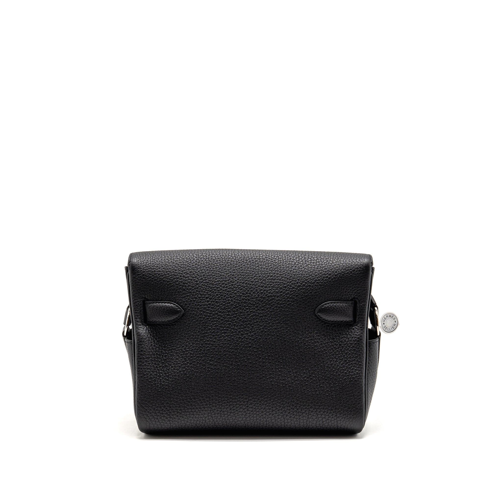 HERMES KELLY MESSENGER PM BAG TOGO BLACK SHW