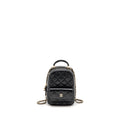 CHANEL MINI BACKPACK / CROSSBODY BAG CAVIAR BLACK LGHW (MICROCHIP)
