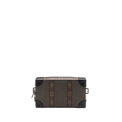 LOUIS VUITTON SOFT TRUNK WALLET TAIGA / MONOGRAM CANVAS KHAKI GREEN BLACK HARDWARE