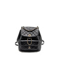 CHANEL LARGE DUMA BACKPACK CALFSKIN BLACK LGHW (MICROCHIP)