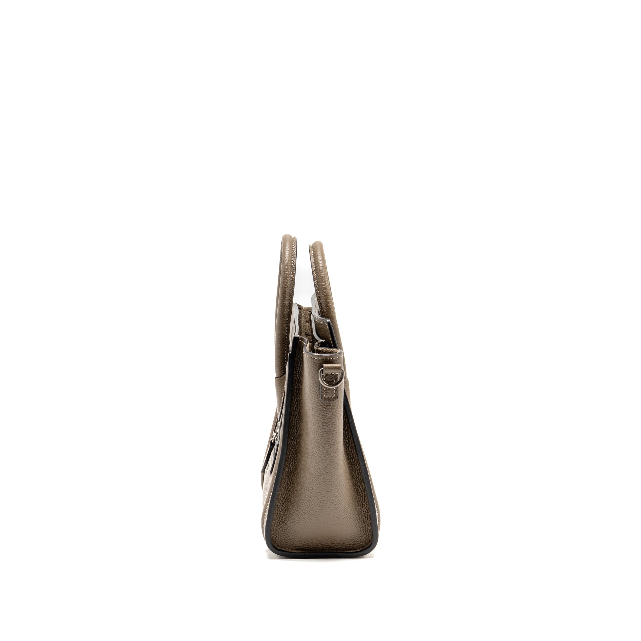 CELINE NANO LUGGAGE BAG CALFSKIN GREY SHW