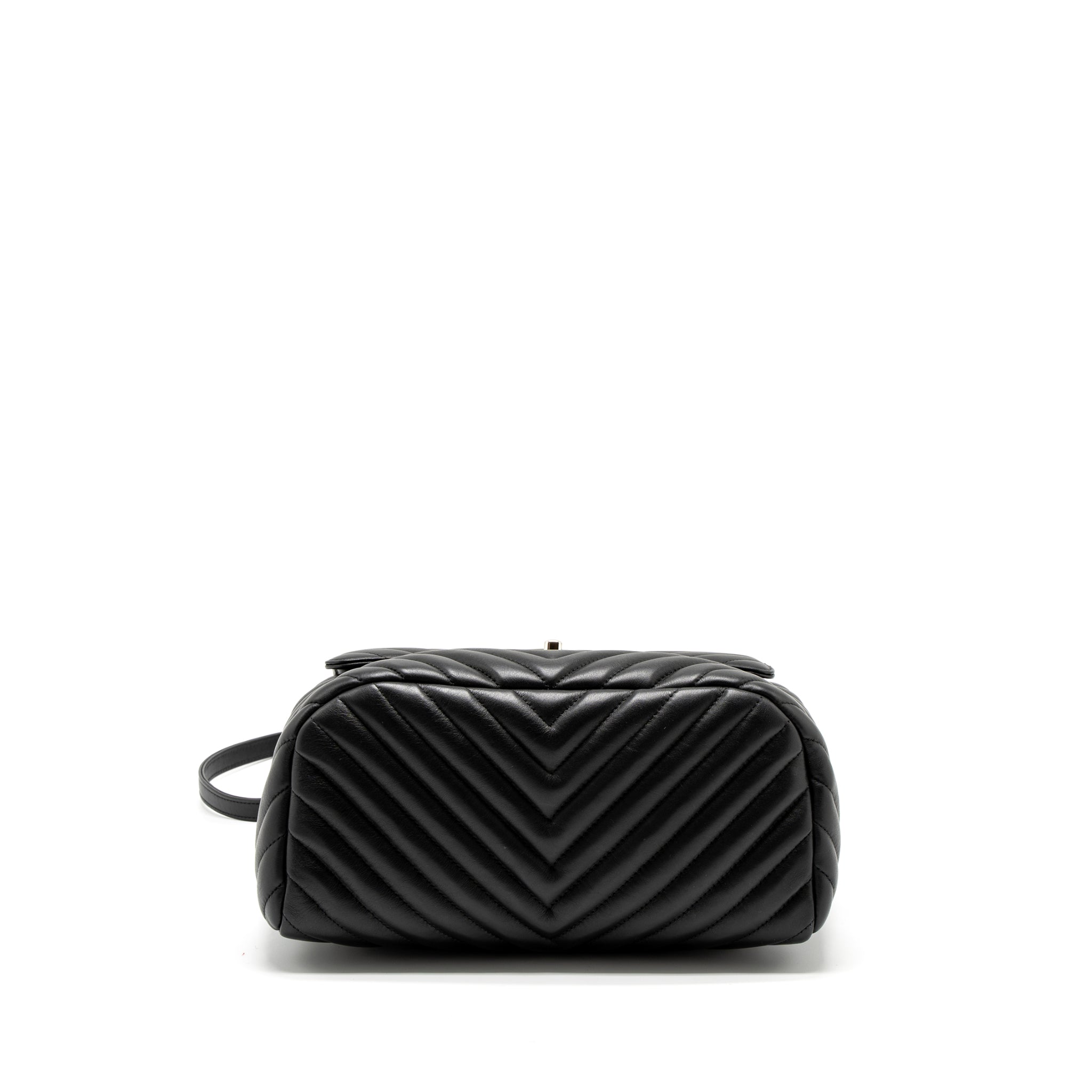 CHANEL URBAN SPIRIT BACKPACK CHEVRON CALFSKIN BLACK SHW